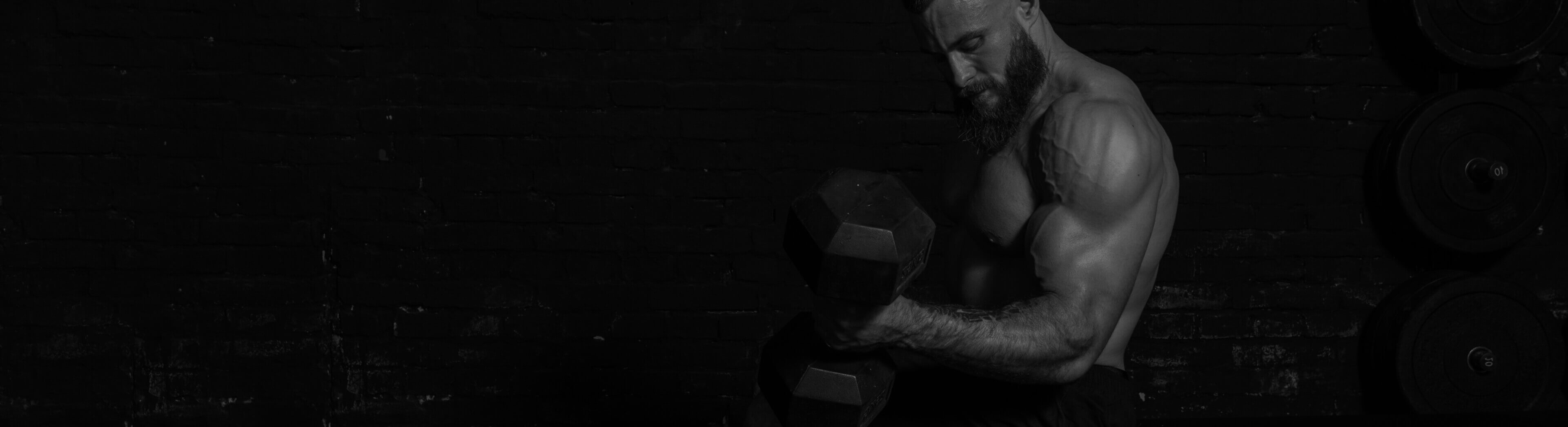 Man lifting weights